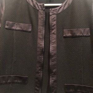 St John black dress and matching jacket